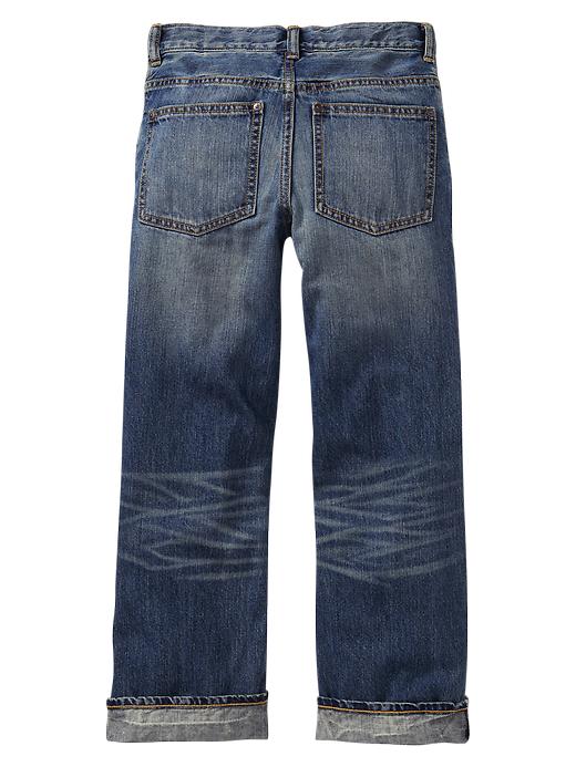 Image number 2 showing, Slouch straight jeans (medium wash)