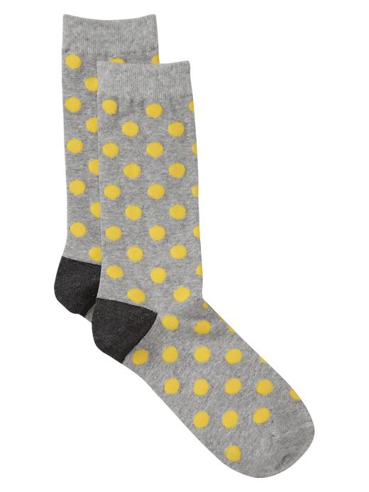 View large product image 1 of 1. Contrast dot socks