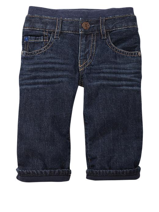 Gap Knit Waist Lined Jeans Dark Wash
