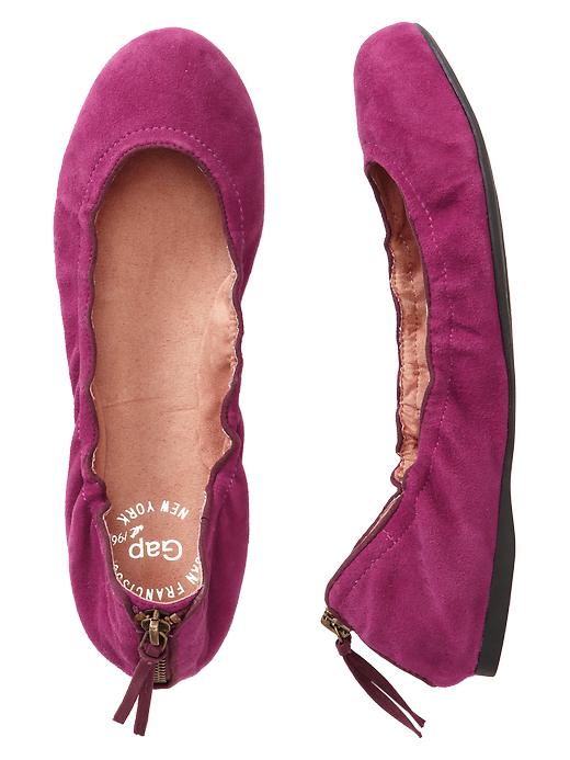 Image number 1 showing, Suede scrunch flats