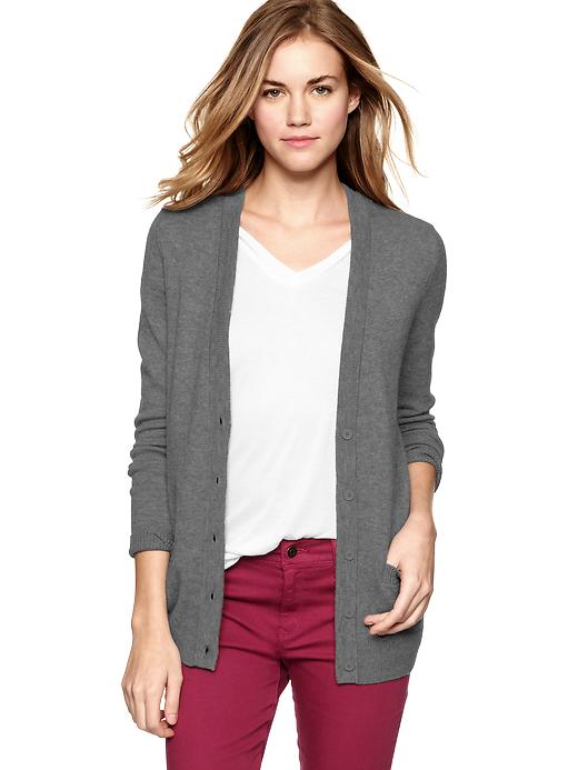 Image number 4 showing, Elbow-patch cardigan