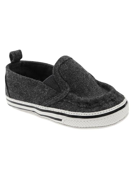 View large product image 1 of 1. Twill slip-on sneakers