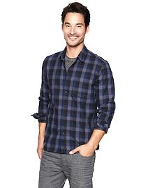 1969 recycled buffalo plaid shirt