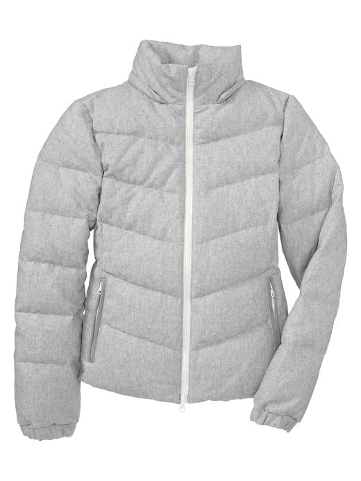 Image number 2 showing, Wool puffer bomber