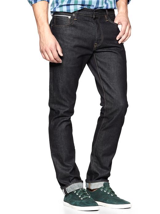 Image number 1 showing, 1969 selvedge authentic skinny fit jeans (resin rinse)