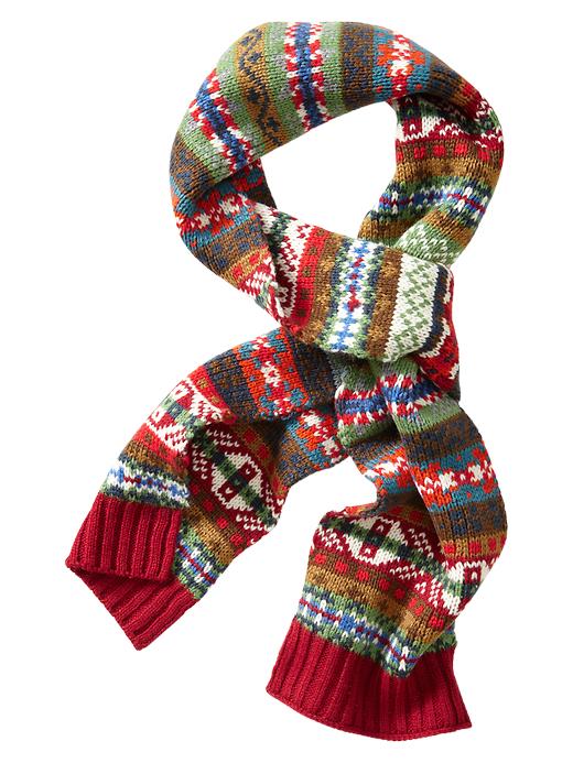View large product image 1 of 1. Fair Isle scarf