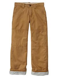 Lined carpenter pants