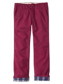 Lined twill khakis