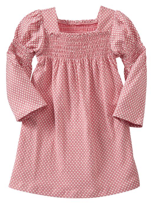 View large product image 1 of 1. Smocked dot dress