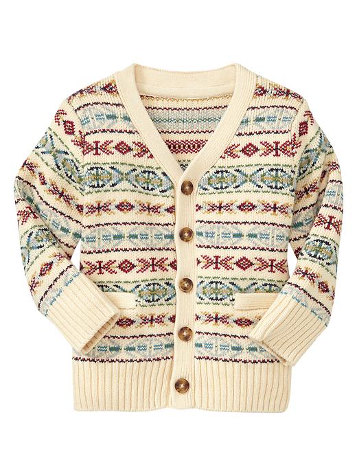 View large product image 1 of 1. Fair Isle cardigan