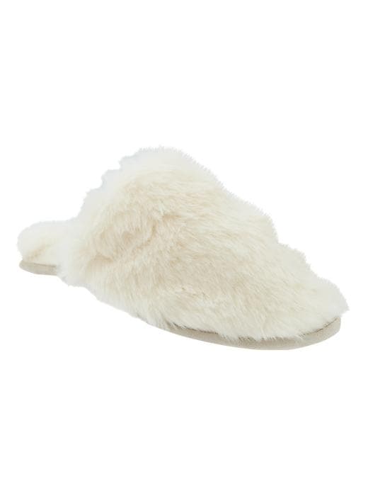 Image number 1 showing, Fur slippers