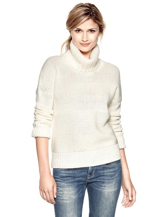 View large product image 1 of 1. Stitch turtleneck sweater