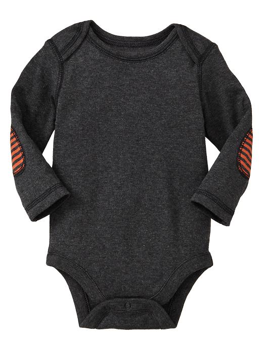 View large product image 1 of 1. Elbow-patch bodysuit
