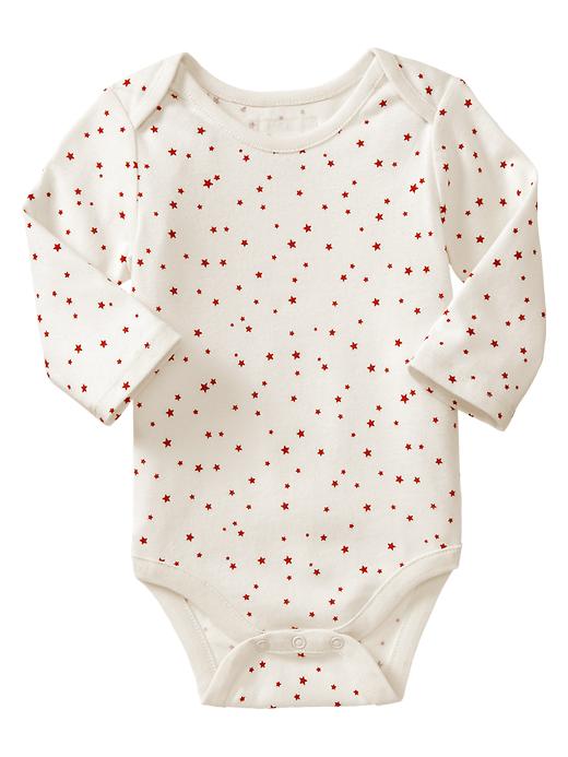 View large product image 1 of 1. Organic printed bodysuit