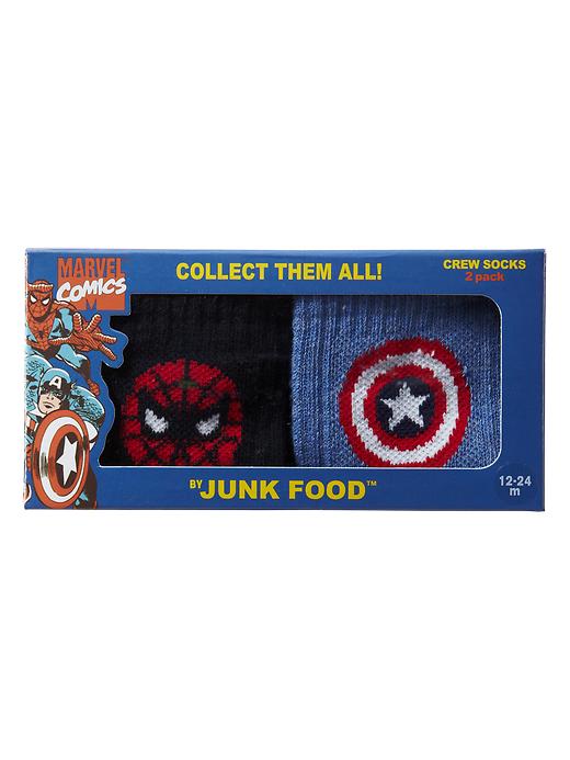 Image number 2 showing, Junk Food&#153 superhero socks (2-pack)