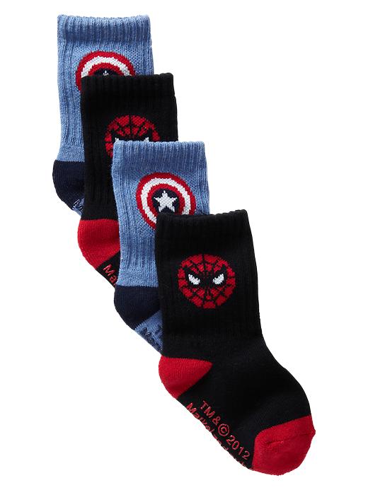 Image number 1 showing, Junk Food&#153 superhero socks (2-pack)