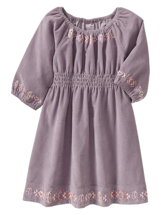 View large product image 1 of 1. Embroidered smocked dress
