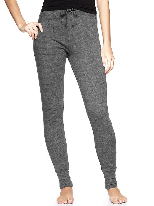 View large product image 1 of 1. Heathered terry leggings