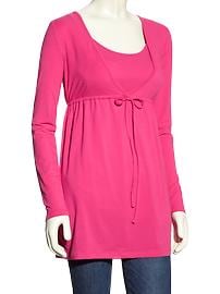Gathered nursing tunic