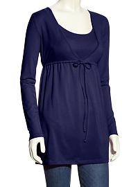 Gathered nursing tunic