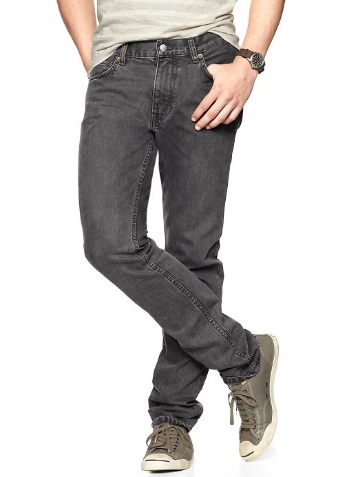 Image number 1 showing, Gap x GQ BLK DNM Slim Fit Jeans