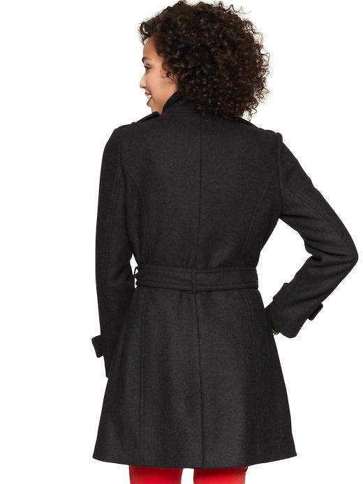 Image number 2 showing, Wool military coat