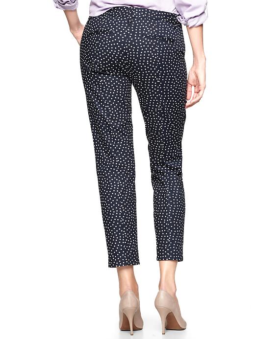 Image number 2 showing, Slim cropped refined dot pants