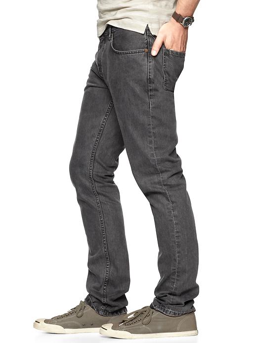Image number 3 showing, Gap x GQ BLK DNM Slim Fit Jeans