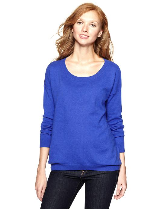 View large product image 1 of 1. Eversoft circle hem sweater