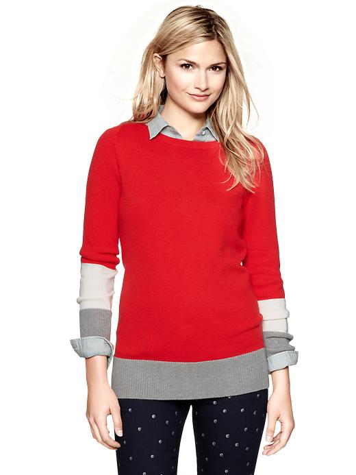 Gap Colorblock Boatneck Sweater