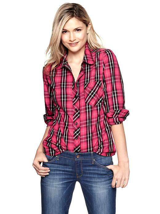 View large product image 1 of 1. Easy plaid shirt