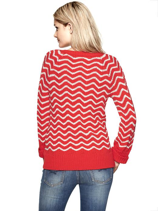 Image number 2 showing, Chevron stripe pullover