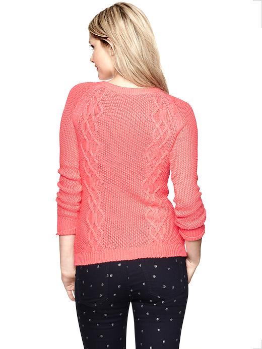 Image number 2 showing, Cable boatneck pullover