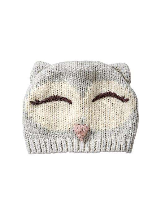 View large product image 1 of 1. Knit owl hat