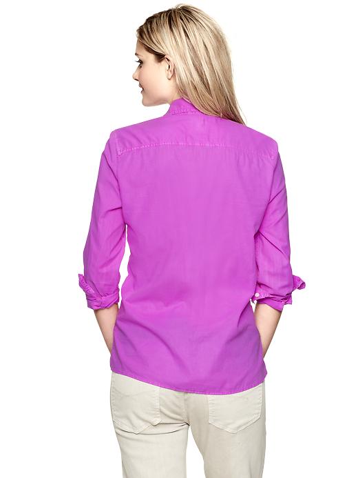 Image number 2 showing, Fitted boyfriend shirt