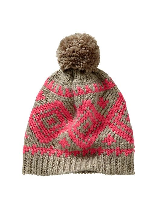 View large product image 1 of 1. Diamond knit hat