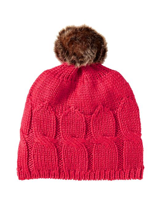 View large product image 1 of 1. Cable knit hat