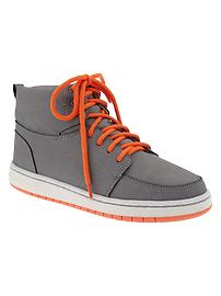 Neon hi-top sneakers