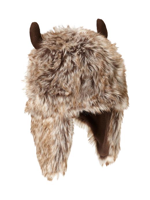 View large product image 1 of 1. Horn trapper hat