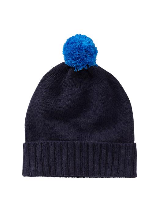 View large product image 1 of 1. Pom pom hat
