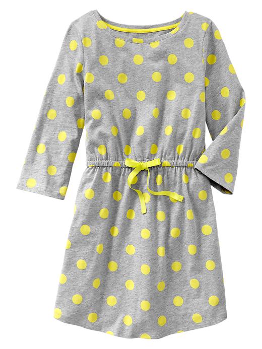 View large product image 1 of 1. Polka dot tie dress
