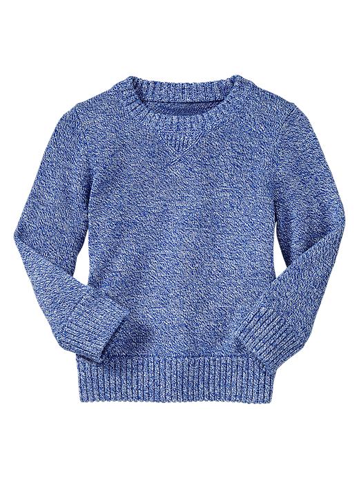 View large product image 1 of 1. Marled crewneck sweater