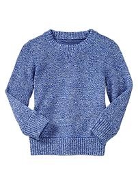 Marled crewneck sweater
