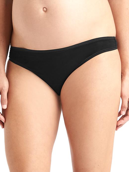 Gap Womens Maternity Stretch Cotton Thong Solid