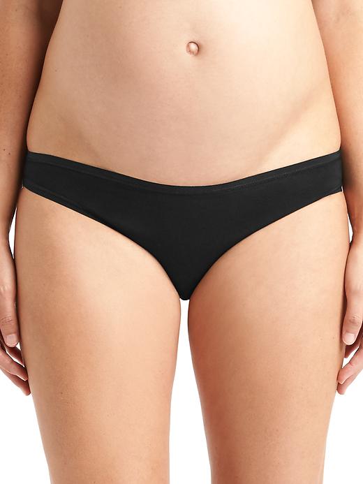 Gap Womens Maternity Stretch Cotton Bikini Solid
