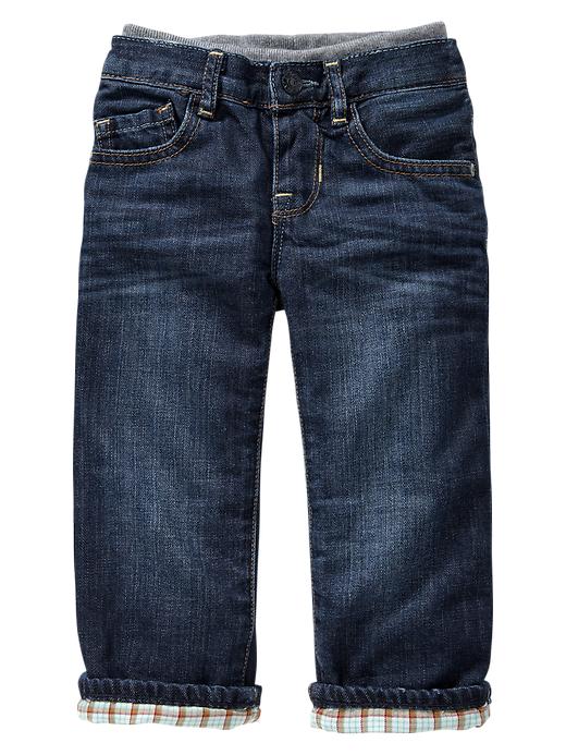 Image number 1 showing, Knit-waist lined jeans (medium wash)