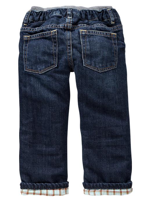 Image number 2 showing, Knit-waist lined jeans (medium wash)