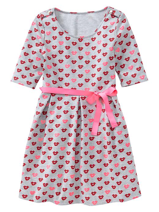 Gap Belted Graphic Print Dress