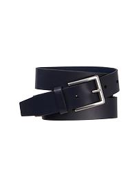 Solid leather belt