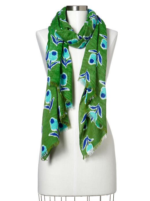 View large product image 1 of 1. Bright floral scarf